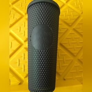 Starbucks Winter Matte Dark Green Studded Tumbler, No Straw